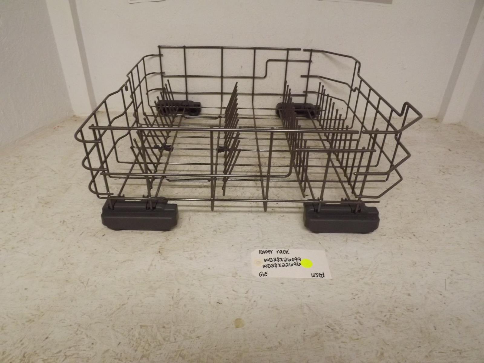 GE Dishwasher WD28X26099 WD28X22696 Lower Rack Used GE Dishwasher WD28X26099 WD28X22696 Lower Rack Used